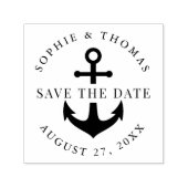 Tampon Auto-encreur Ancre Mariage Enregistrer la date (Design)