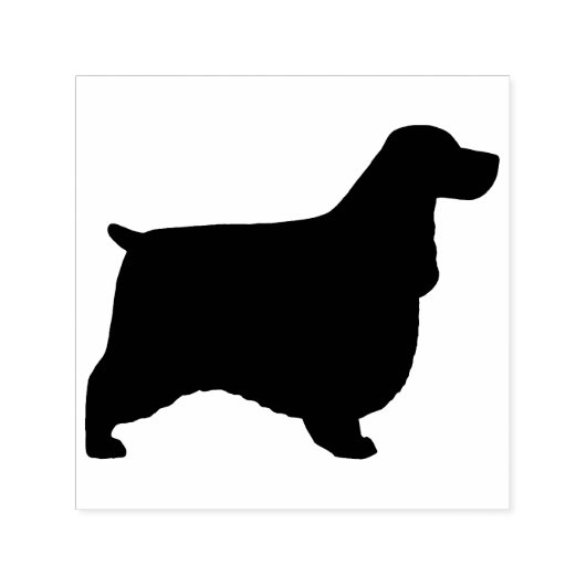 Tampon Auto-encreur Anglais Cocker Spaniel Chien race Silhouette (Design)