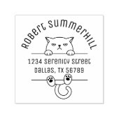 Tampon Auto-encreur Angry Mal Tempéré Arch Chat Adresse 2 (Design)