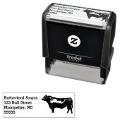 Tampon Auto-encreur Angus Bull Adresse de retour (En situation)