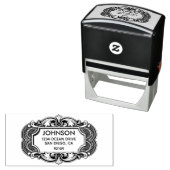 Tampon Auto-encreur Antique Adresse de retour auto-encastré (En situation)