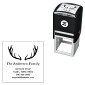 Tampon Auto-encreur Antlers de cerfs (En situation)