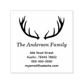 Tampon Auto-encreur Antlers de cerfs (Design)