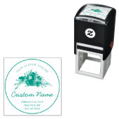 Tampon Auto-encreur Apple Cinnamon Automne ou Vacances d'hiver Texte p (En situation)