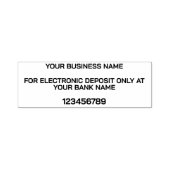 TAMPON AUTO-ENCREUR APPROBATION BANCAIRE ÉLECTRONIQUE MODERNE (Design)