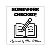 Tampon Auto-encreur Approuvé HOMEWORK Classification Encouragement Ens (Design)