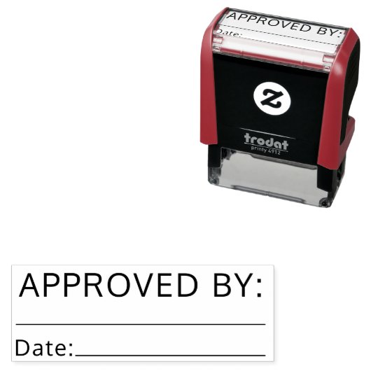 Tampon Auto-encreur Approuvé par comptabilité Signature Nom (En situation)