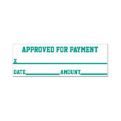 Tampon Auto-encreur Approuvé Pour Le Timbre En Caoutchouc De Paiement (Design)