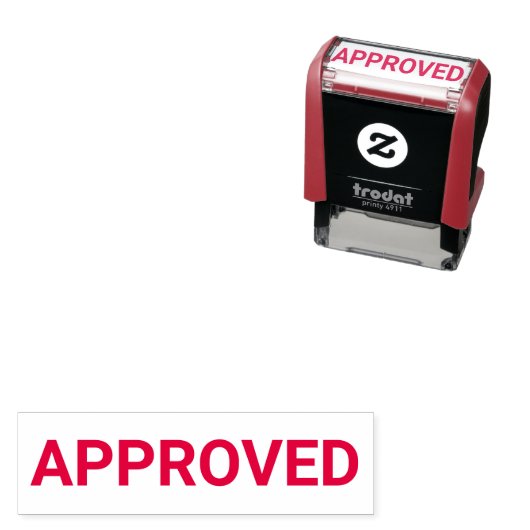 Tampon Auto-encreur Approved Document Stamp (En situation)