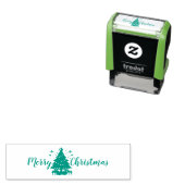 Tampon Auto-encreur Arbre de Noël (En situation)