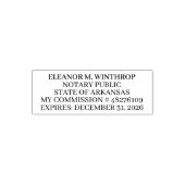 Tampon Auto-encreur Arkansas Notary Public  (Design)