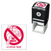 Tampon Auto-encreur Arrêter les déchets d'eau (En situation)