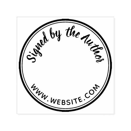 Tampon Auto-encreur Arrondi signé par l'auteur Bookplate Writer Noveli (Design)