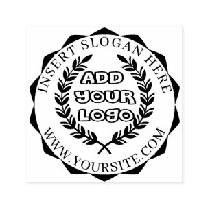 Tampon Auto-encreur Arrondir le logo personnalisé de votre entreprise