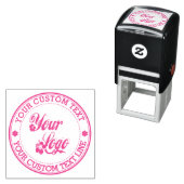 Tampon Auto-encreur Arrondir Personnaliser Votre Texte Avec Logo (En situation)