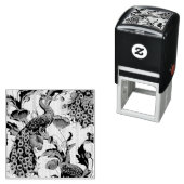 Tampon Auto-encreur Art Nouveau Elégance : Sidewall, The Peacock, 1896 (En situation)