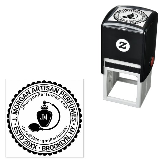 Tampon Auto-encreur Artisan Parfum Nom d'entreprise Adresse URL Courri (En situation)