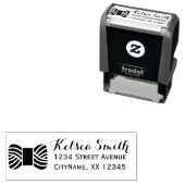 Tampon Auto-encreur Artisanat & Yarn Adresse / Texte (En situation)