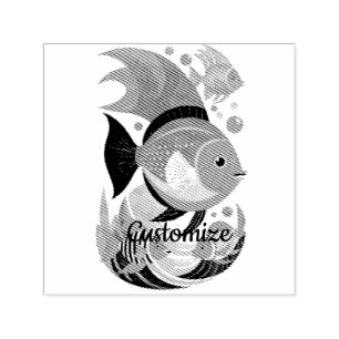 Tampon Auto-encreur Assortiment de poissons tropicaux Thunder_Cove