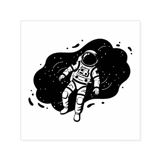 Tampon Auto-encreur Astronaute (Design)