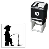 Tampon Auto-encreur Au trou de pêche (En situation)