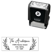 Tampon Auto-encreur Auto-Inking Adresse de retour Timbre dans le style (En situation)