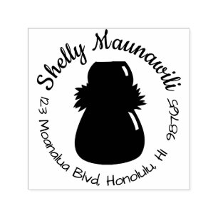 Tampon Auto-encreur Autoapprentissage Hawaïen Adresse de retour Timbre