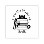 Tampon Auto-encreur Automatic and Wooden Stamp Cat Library (Design)