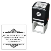Tampon Auto-encreur Automatic Rubber Stamp with Family Address (En situation)