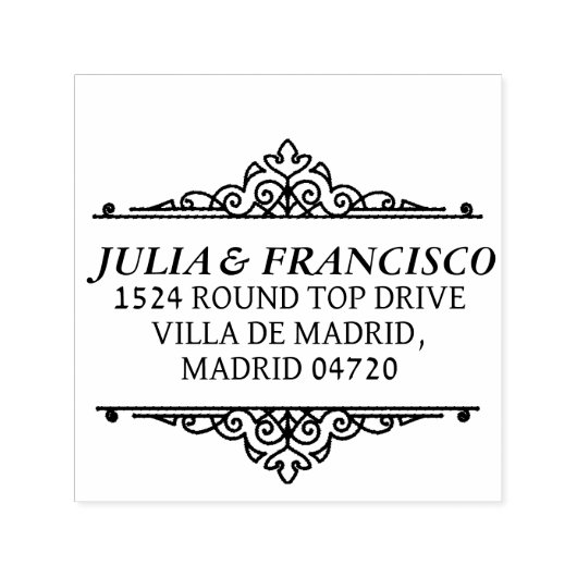Tampon Auto-encreur Automatic Rubber Stamp with Family Address (Design)