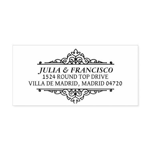 Tampon Auto-encreur Automatic Rubber Stamp with Family Address (Design)