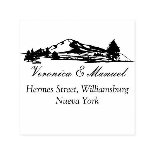 Tampon Auto-encreur Automatic Stamp Of The Distant Mountains (Design)
