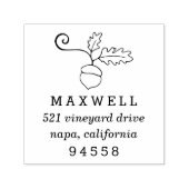 Tampon Auto-encreur Automne Acorn Adresse de retour (Design)