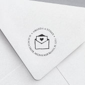 Tampon Auto-encreur Avec amour | Adresse de retour