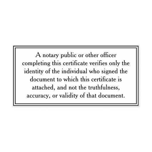 Tampon Auto-encreur Avertissement public de notaire Informations perso (Design)