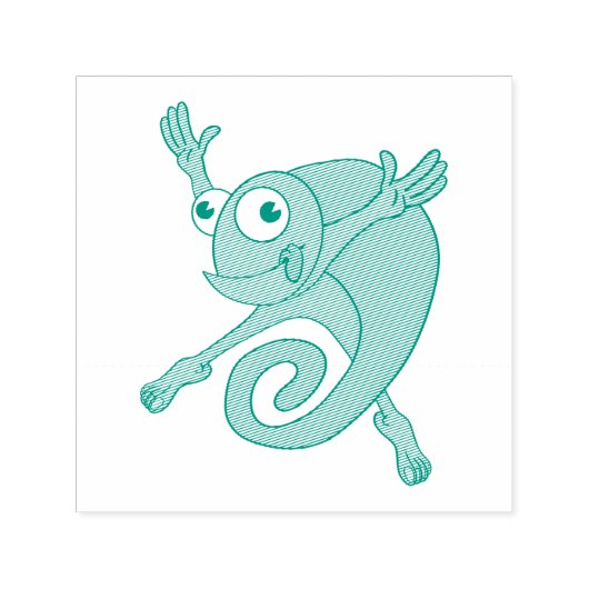 Tampon Auto-encreur Awesome Chameleon (Design)