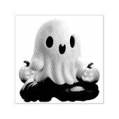 Tampon Auto-encreur Baby Ghost Déplaisant mignon caractère Halloween (Design)