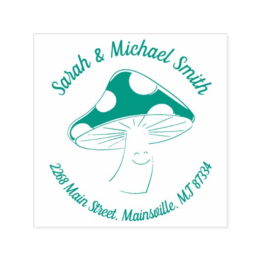 Tampon Auto-encreur Baby shower champignon (Design)