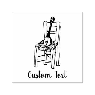 Tampon Auto-encreur Baglama sur la chaise