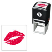 Tampon Auto-encreur Baiser Lèvre (En situation)