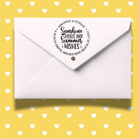 Tampon Auto-encreur Baisers d'été