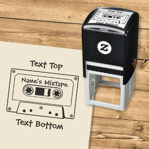 Tampon Auto-encreur Bande audio cassette
