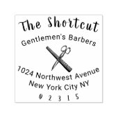 Tampon Auto-encreur Barbier, coiffeur (Design)