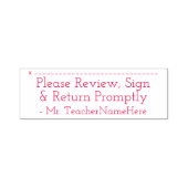 Tampon Auto-encreur Basique "Veuillez consulter, signer et retourner r (Design)