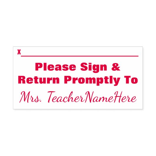 Tampon Auto-encreur Basique "Veuillez vous connecter et retourner rapi (Design)