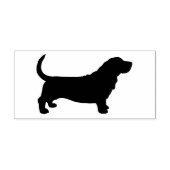 Tampon Auto-encreur Basset Hound Chien race Silhouette (Design)