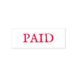 TAMPON AUTO-ENCREUR  BASSIN EN CAOUTCHOUC : PERSONNALISABLE : PAYÉ