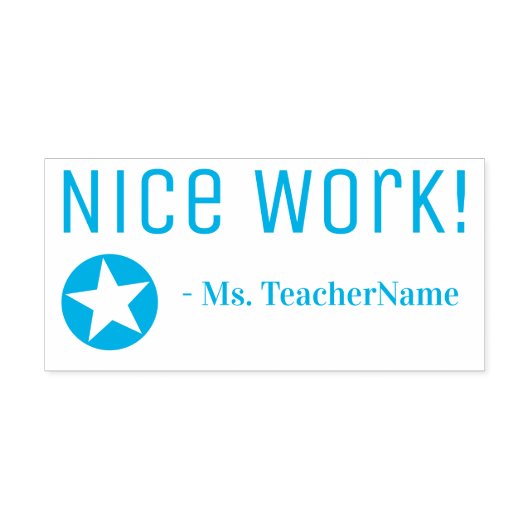 Tampon Auto-encreur "Beau boulot !" Timbre en caoutchouc de classement (Design)