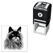Tampon Auto-encreur Beau Portrait de chat persan (En situation)