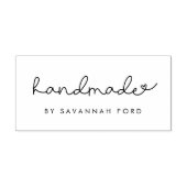 Tampon Auto-encreur Beau script simple fait main (Design)